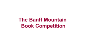 The Banff Mountain Book Competition