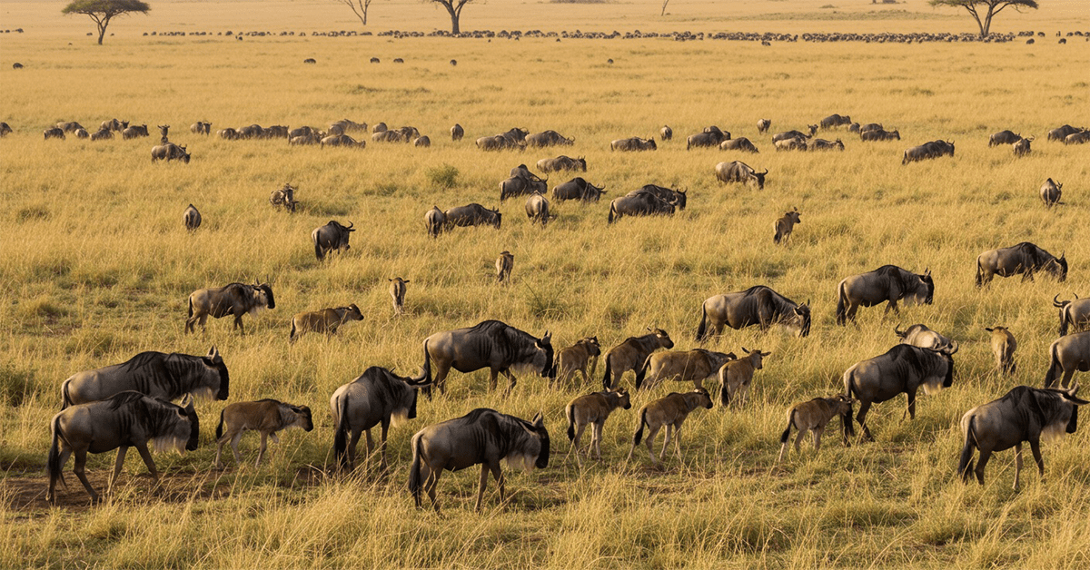 Wildebeest Migration-Calving Season January-March