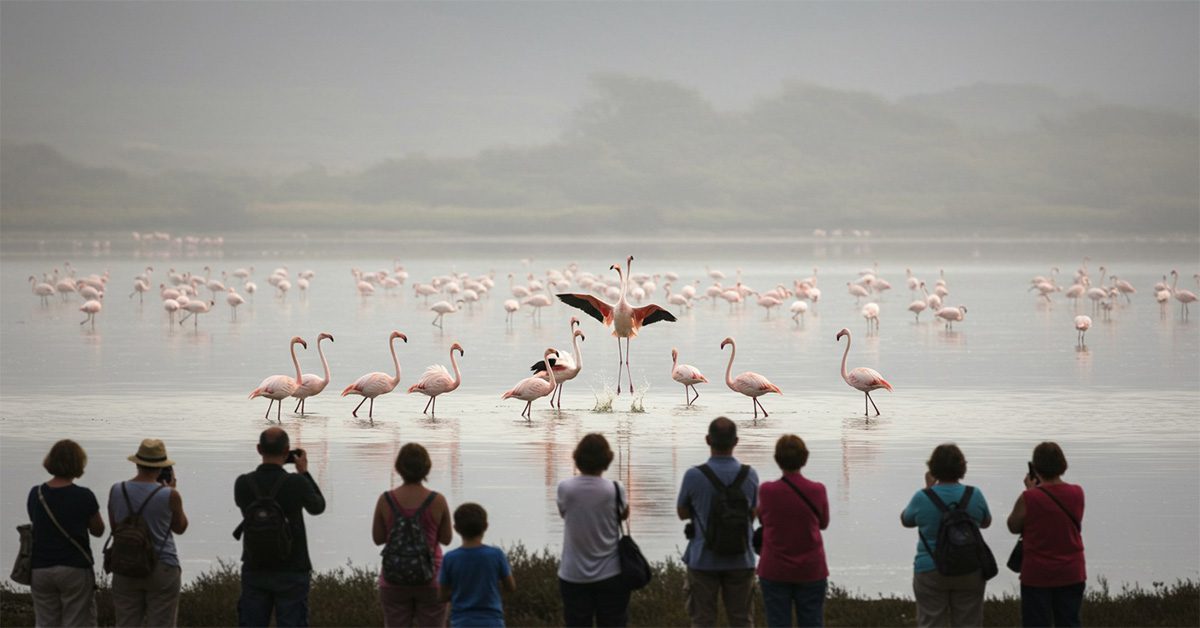 Best time to view Flamingos